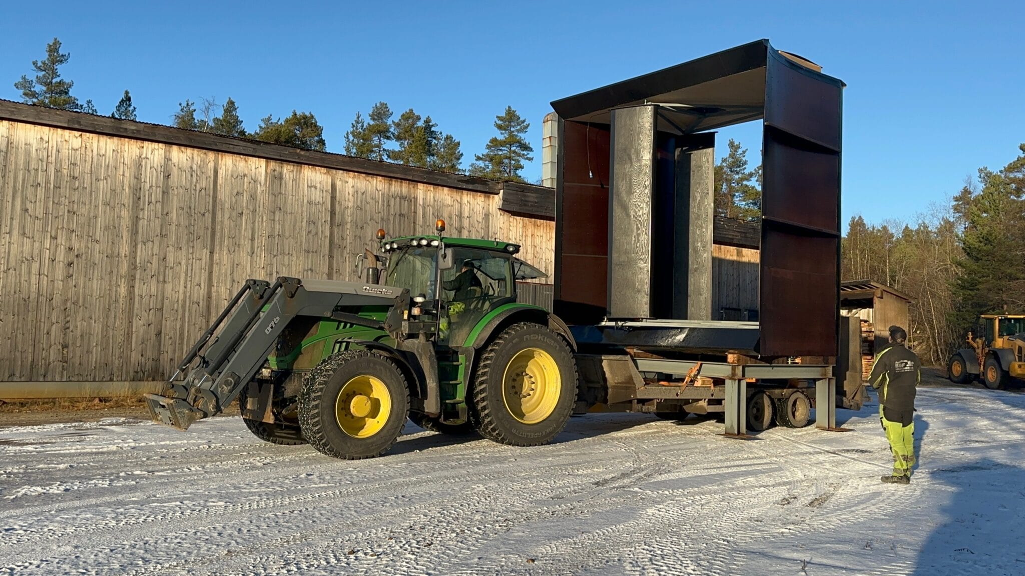 Flytter VAWT-prototypen til testområde